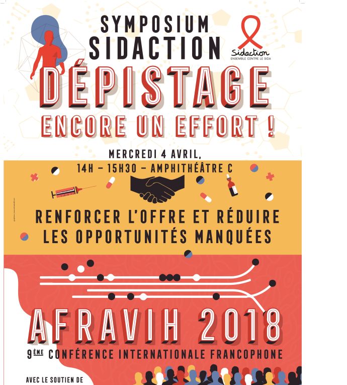 Visuel Symposium de Sidaction à l’Afravih 2018 : lever les obstacles structurels au dépistage