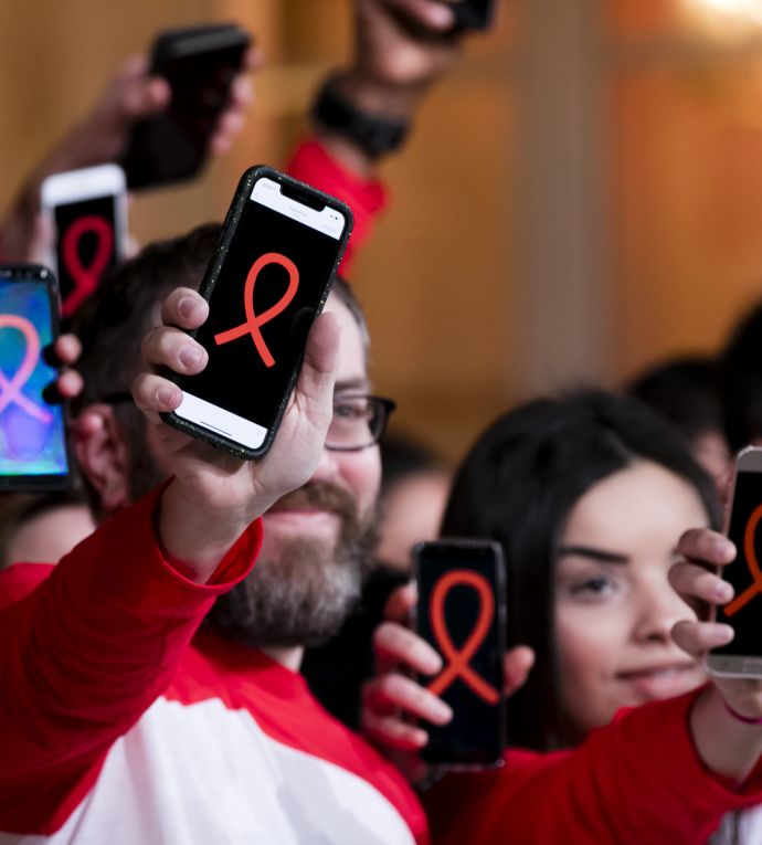 Visuel Sidaction 2019 : 4 503 788 euros de promesses de dons  au profit de la lutte contre le sida : un succès populaire !