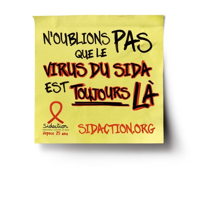 Visuel « Tous ensemble avec le Sidaction :  25 ans de combat contre le sida » – Coup d’envoi exceptionnel, vendredi 5 avril à 20h41 !